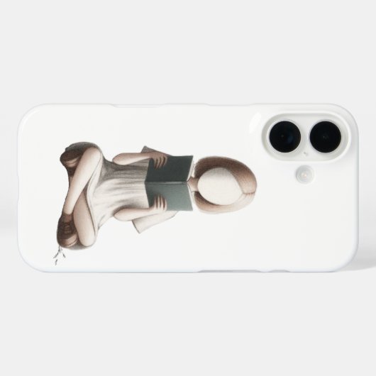 Meisje iPhone case (Achterkant (horizontaal))