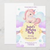 Meisje, jongen en baby verjaardagsuitnodiging kaart (Voorkant / Achterkant)