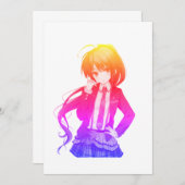 meisje kaart (Voorkant / Achterkant)