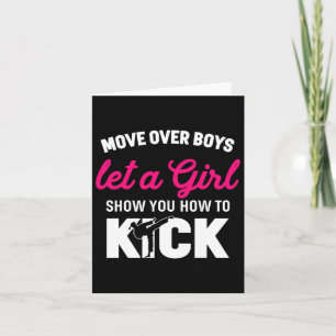 Meisje Karate Grappige Dochter Kick Boxer Gift Kaart