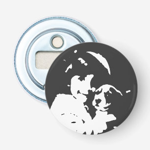 Meisje, Kind, Dier Button Flesopener