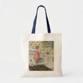 meisje, kinderkleding voor wasgoed tote bag (Voorkant)
