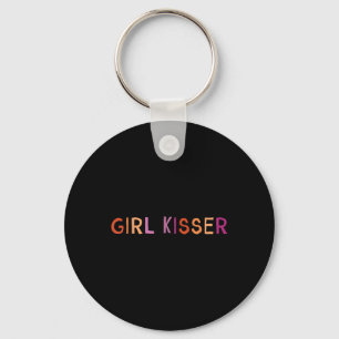 Meisje Kisser Lesbische LGBTQ Sleutelhanger