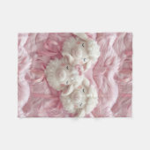 Meisje kleine lam strikken fleece deken (Voorkant (Horizontaal))