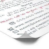 Meisje & Konijn, Oppas, Kinderdagverblijf, Peuter  Poster (Hoek)