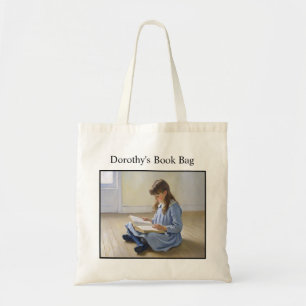 Meisje leest boek Liefhebber Aangepaste school of  Tote Bag