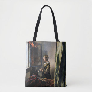 Meisje leest een brief bij het raam, Vermeer Draagtas