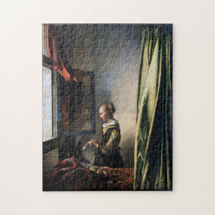 Meisje leest een brief bij het raam, Vermeer Legpuzzel