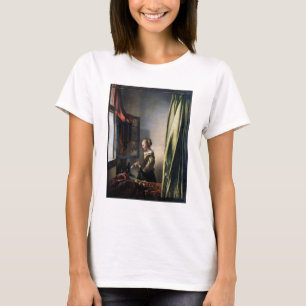 Meisje leest een brief bij het raam, Vermeer T-shirt