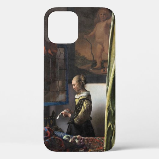 Meisje leest een brief in een open venster, Vermee Case-Mate iPhone Case (Achterkant)