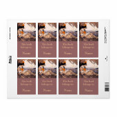 Meisje lezen onder boomkookplaat etiket (Full Sheet)