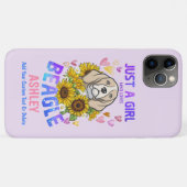 Meisje Loves Beagle Zonnebloem Case-Mate iPhone Case (Achterkant (horizontaal))