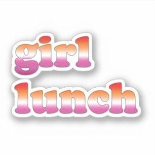 Meisje Lunch Lesbienne Sticker