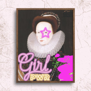 "Meisje Macht" Feminist Veranderd Kunst Poster