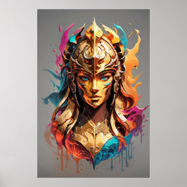 Meisje Macht: Vrouw Warrior v01 Poster