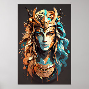 Meisje Macht: Vrouw Warrior v02 Poster