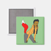 meisje magneet (Voorkant / Achterkant)