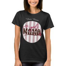 Meisje Mama Stripes Cirkel Minimalistisch Ontwerp