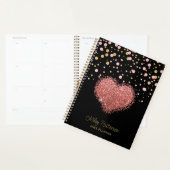 Meisje Meisje Roze Sparkle Hart Planner (Display)