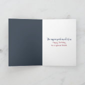 Meisje met Amerikaanse vlag verjaardag Kaart (Binnen)