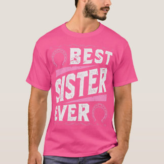 Meisje met beste zuster Ever Horseback Riding Hors T-shirt