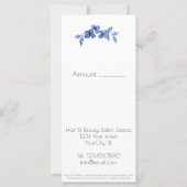 meisje met blauwe waterverf rozen-Floral (Achterkant)