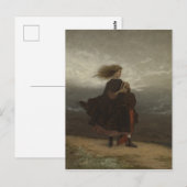 Meisje met Book Johnson Painting Briefkaart (Voorkant / Achterkant)