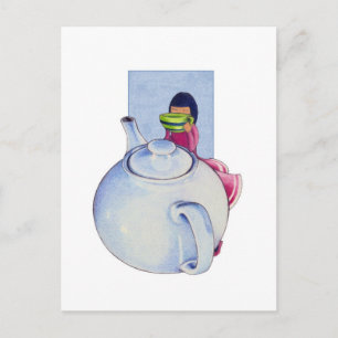 Meisje met Briefkaart van Tea