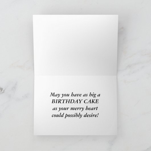 meisje met Cake Kaart (Binnen)