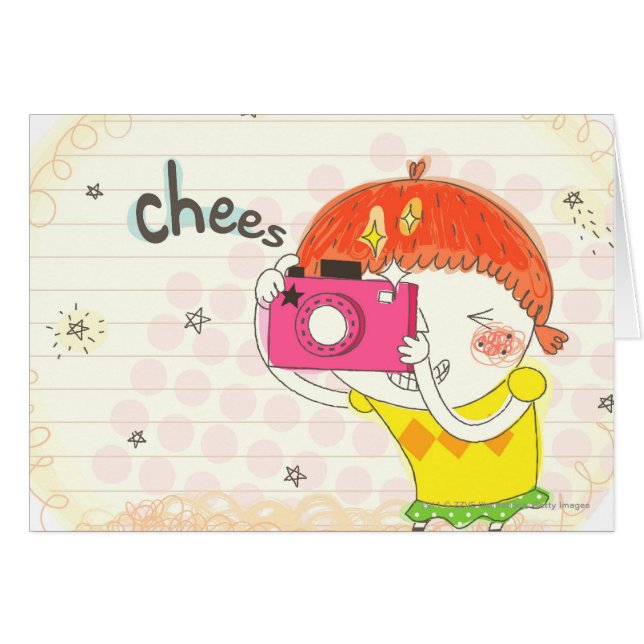 Meisje met camera, klikken (Voorkant Horizontaal)