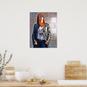 Meisje met camera poster (Keuken)