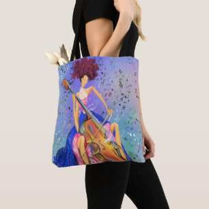 Meisje met Cello Musical Canvas tas Fantastic Melo