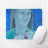 Meisje met chocolade 2011 muismat (Met muis)