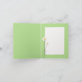 Meisje met Daisy Bouquet Kaart (Binnen)