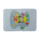 Meisje met de doos van de Kerstmisgift Badmat (Voorkant)