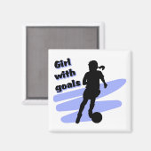 Meisje met doelen magneet (Voorkant / Achterkant)