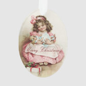  meisje met Doll Ornament (achterkant)