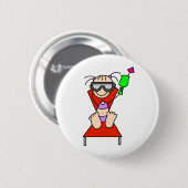 Meisje met Drink Button (Voorkant /achterkant)
