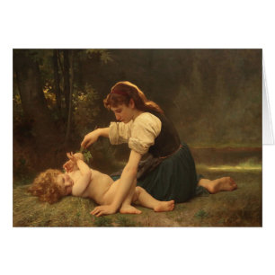 Meisje met een Kind door Bouguereau 1881