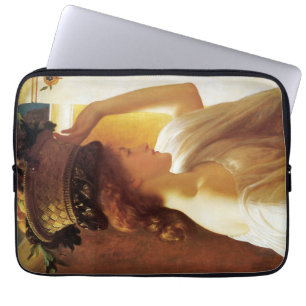 Meisje met een mand van fruit (door Frederic Leigh Laptop Sleeve
