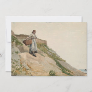 Meisje met een mand Winslow Homer