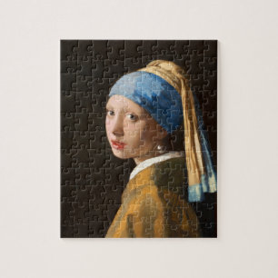 Meisje met een parel die portret schildert legpuzzel