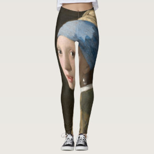 Meisje met een parel - Johannes Vermeer Art Leggings