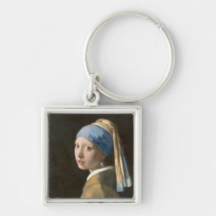 Meisje met een parel - Johannes Vermeer Art Sleutelhanger
