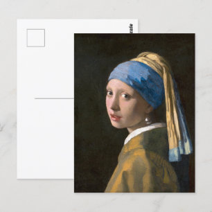 Meisje met een parel Johannes Vermeer Briefkaart