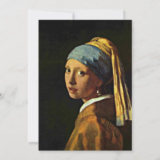 Meisje met een parel kaart