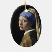 Meisje met een parel keramisch ornament (Achterkant)