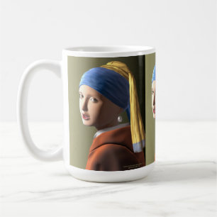 Meisje met een parel koffiemok