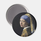 Meisje met een parel magneet (Voorkant / Achterkant)