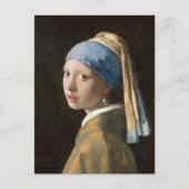 Meisje met een parel oorbel | Johannes Vermeer Briefkaart (Voorkant)